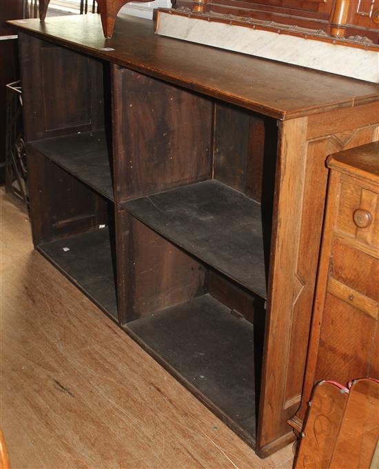 Oak open bookcase(-)